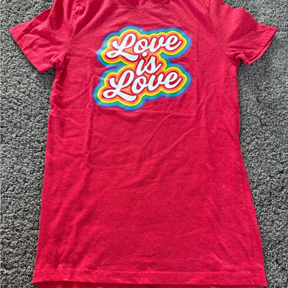 Women’s Red 'Love is Love' T-Shirt